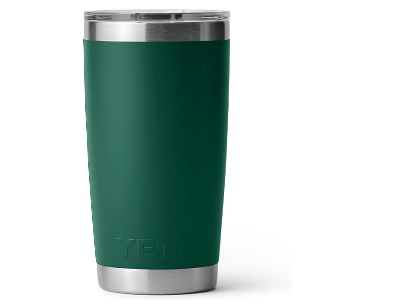 YETI Rambler insulated tumbler in green highlighted in Amazon holiday gifts guide 2025.
