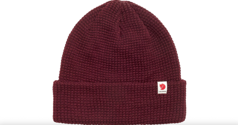 tab hat by fjallraven maroon stock image