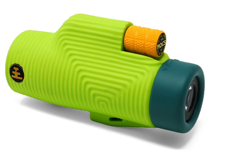 Nocs Provisions Zoom Tube monocular, a compact waterproof optic designed for hiking, wildlife viewing, and outdoor adventures.