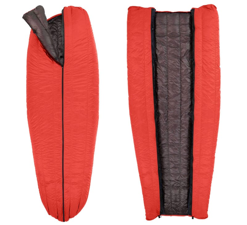 Enlightened Equipment Convert Quilt 850FP ultralight backpacking quilt and sleeping bag