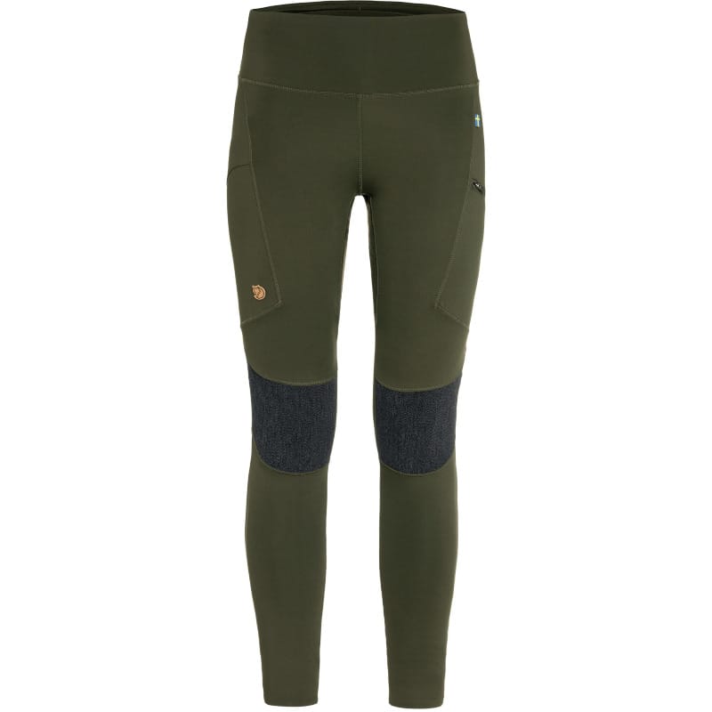 Product image of Fjallraven Abisko Trekking Tights HD showing heavy-duty reinforced panels.