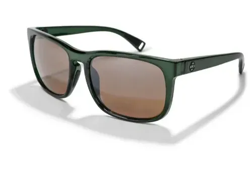 Beaten Path sunglasses by FKT Gear worn while hiking on trail, designed for lightweight backpacking use