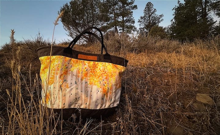 Free Range Equipment Canvas Tote Bag outside