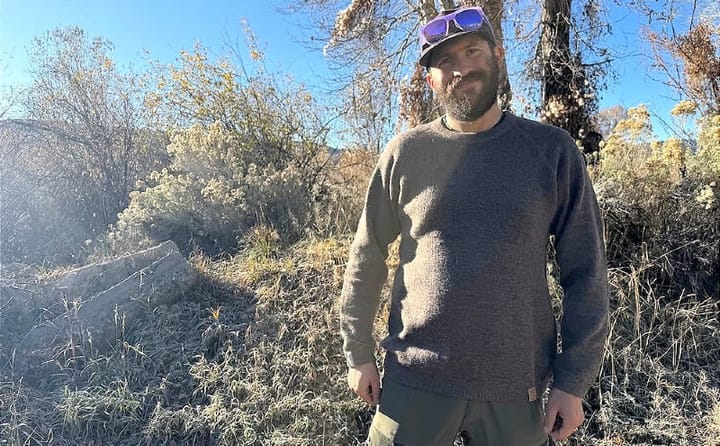 paka mountain crew on man hiking through the southwest mountains