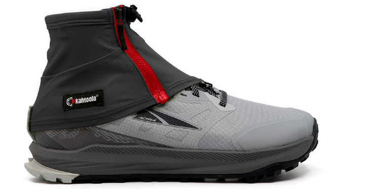 Stock photo of the INSTAgaiter SL Strapless Gaiter By Kahtoola in black for running and hiking